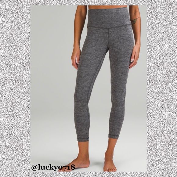 lululemon athletica Pants - Lululemon NW0T Align High Rise Pant 25” in Heathered Graphite Grey Sz 6
